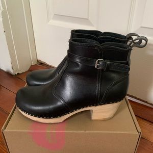 Swedish Hasbeens mid-heel jodhpur boot, size 41/10